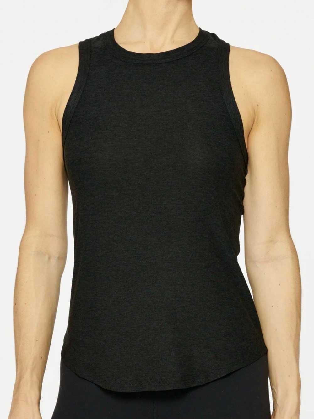 NWT Beyond Yoga Featherweight Keep It Moving Tank Top in Darkest Night Black